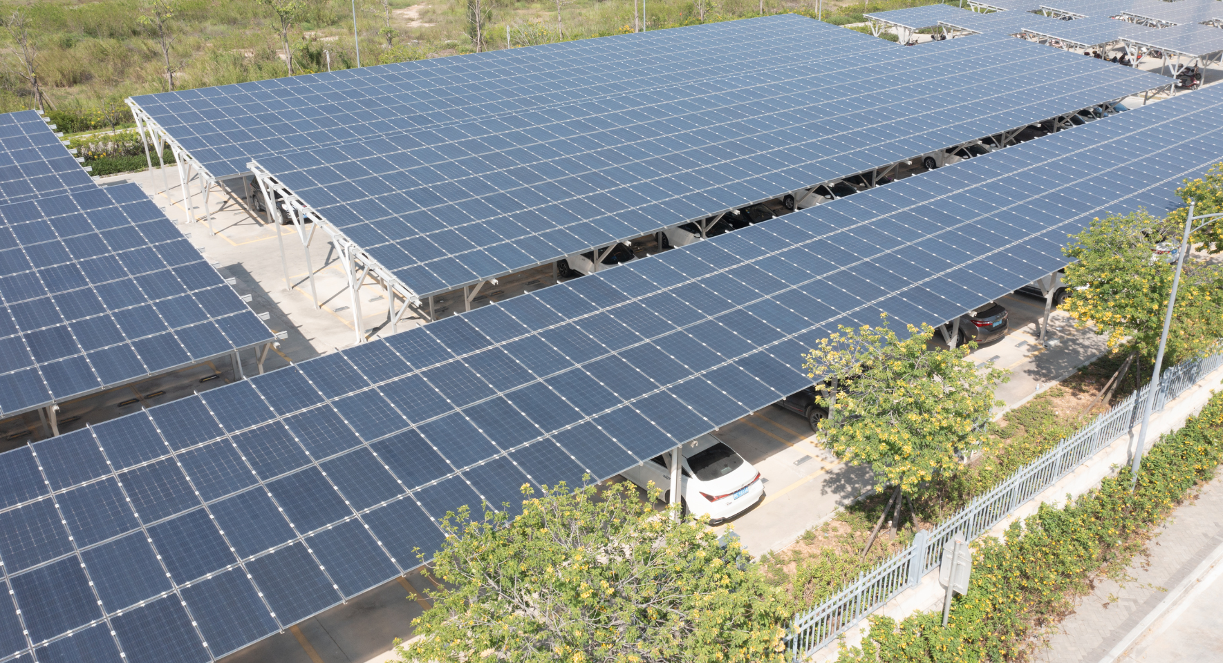 Carport op zonne-energie