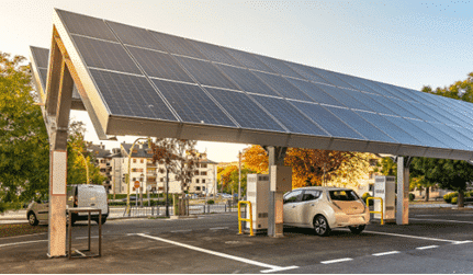 Carport op zonne-energie